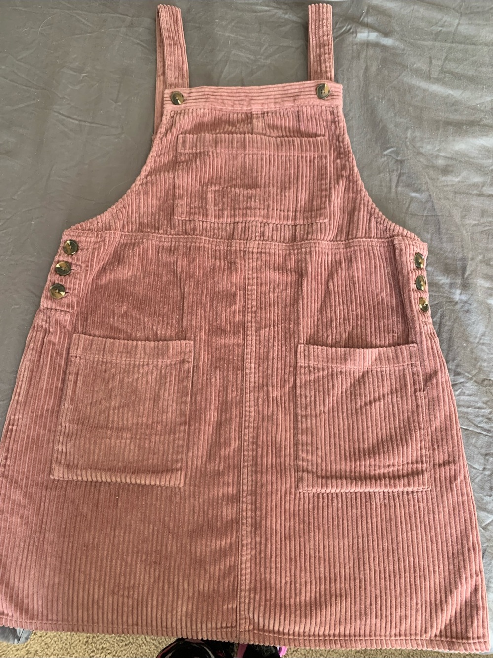 wild fable Pink Corduroy Pinafore Dress